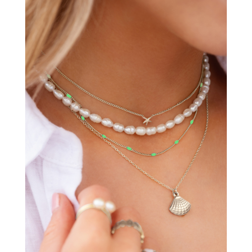 Ketting Met Bolletjes groen