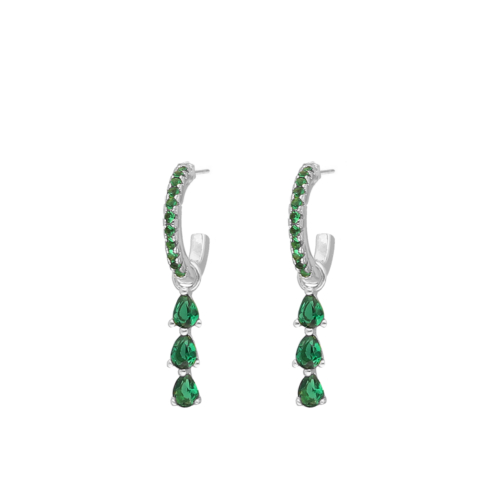 Exclusive emerald drop earrings