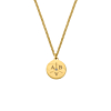 Ketting 3 initials exclusive goudkleurig