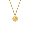 Ketting 4 initials exclusive goudkleurig