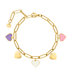 Bedelarmband love story goudkleurig