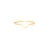 Pearl ring goldplated