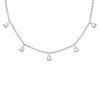 ketting zilver sparkle drops