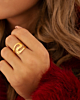 Gouden swirl ring