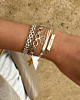 Armparty met chains zilver