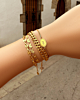 Vintage initial bracelet goldplated