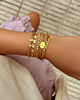 Vintage initial bracelet goldplated