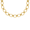 Big statement necklace round chains goldplated