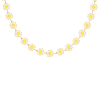 Bijou bloom necklace white goldplated