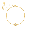 Bracelet daisy flower goldplated