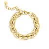 Extra chunky chain bracelet goldplated