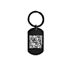 Sleutelhanger met QR code Zwart