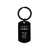 Sleutelhanger met Naam - We love you Dad Zwart