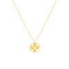 Clover ketting 4 initials goudkleurig