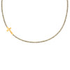 Cross & Tennis necklace goldplated