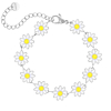 Bijou bloom anklet white 