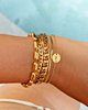 Armband platte chain goud kleurig