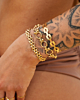 Gouden armparty met chains