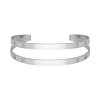 Dubbele bangle zilver