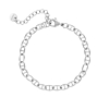 zilveren eyecatcher chain armband