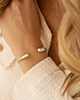 Teardrop bangle zilver