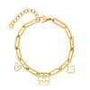 Gouden armband met bedels