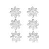 Snowflakes zilver oorbellen