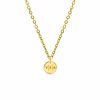 Ketting Met Drie Letters Goud Kleurig