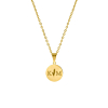 Initialen ketting met twee letters goud