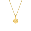 Letter ketting 3 initialen goud kleurig