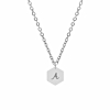 Sierletter ketting zilver