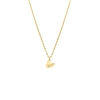 Letter ketting hartje goud