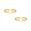 Ringen set bff hartjes goud