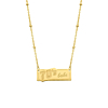 70's babe ketting kleur goud