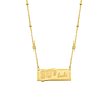 80's babe ketting goud kleurig