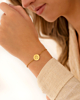 Gouden initialen armband met 4 letters