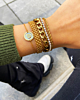 goukleurige armparty