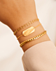 Bedel armband bar goudkleurig