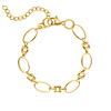 Forever chain bracelet goldplated