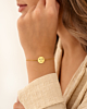 Initialen armband goud met 3 letters