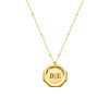 Gouden ketting met initialen