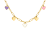 Bedelketting love story goudkleurig