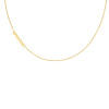 Ketting sideway lovely hearts goldplated