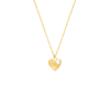 Heart & pearl necklace goldpated