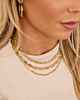 Gouden necklaceparty met chains