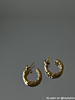 Hammered hoops goudkleurig