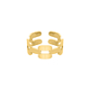 Ring bold chain goldplated