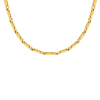 Geometric chain ketting goudkleurig 