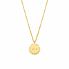 Vintage initial ketting goudkleurig