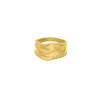 Grove ring statement goud kleurig